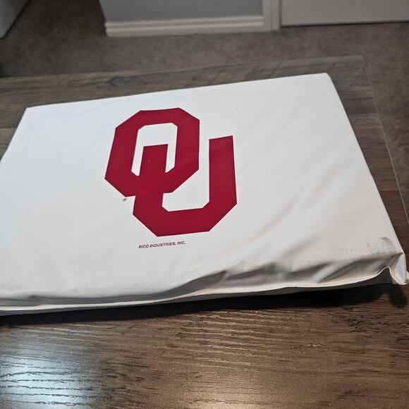 Oklahoma University Vintage Seat Cushion OU Boomer Sooners NCAA SEC 90s Retro - Picture 2 of 13